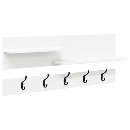 Wall-Mounted Coat Rack Wall-Mounted White 90 x 15 x 36 cm