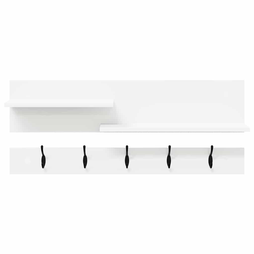 Wall-Mounted Coat Rack Wall-Mounted White 90 x 15 x 36 cm