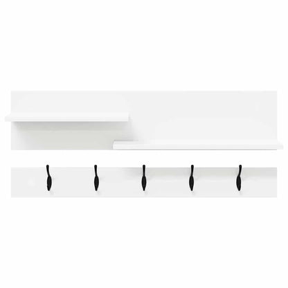 Wall-Mounted Coat Rack Wall-Mounted White 90 x 15 x 36 cm