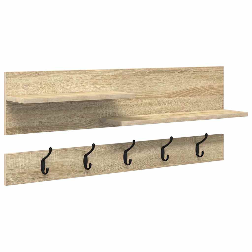 Wall-Mounted Coat Rack Wall-Mounted Sonoma Oak 90 x 15 x 36 cm