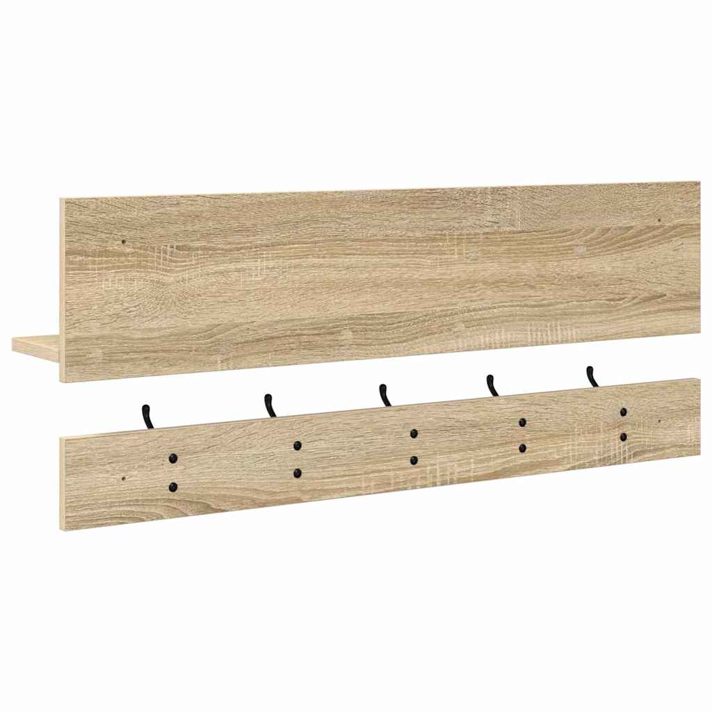 Wall-Mounted Coat Rack Wall-Mounted Sonoma Oak 90 x 15 x 36 cm