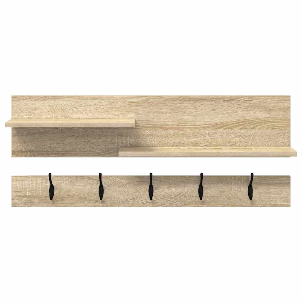Wall-Mounted Coat Rack Wall-Mounted Sonoma Oak 90 x 15 x 36 cm