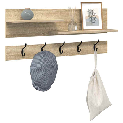 Wall-Mounted Coat Rack Wall-Mounted Sonoma Oak 90 x 15 x 36 cm
