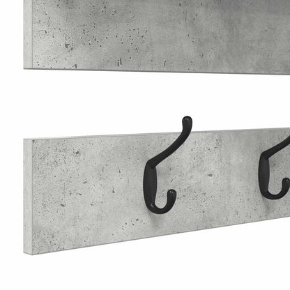 Wall-Mounted Coat Rack Wall-Mounted Concrete Grey