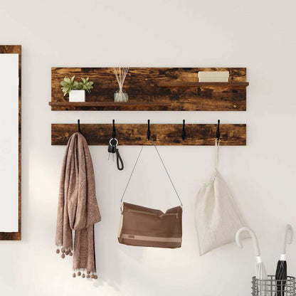 Wall-Mounted Coat Rack Wall-Mounted Smoked Oak 90 x 15 x 36 cm