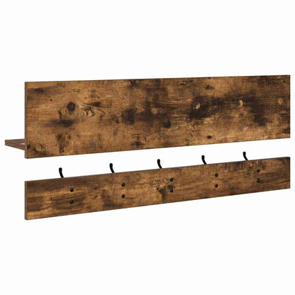 Wall-Mounted Coat Rack Wall-Mounted Smoked Oak 90 x 15 x 36 cm