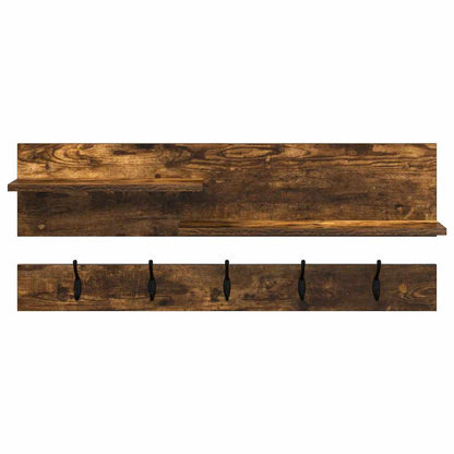 Wall-Mounted Coat Rack Wall-Mounted Smoked Oak 90 x 15 x 36 cm