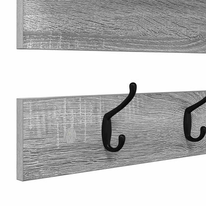 Wall-Mounted Coat Rack Wall-Mounted Grey Sonoma 90 x 15 x 36 cm