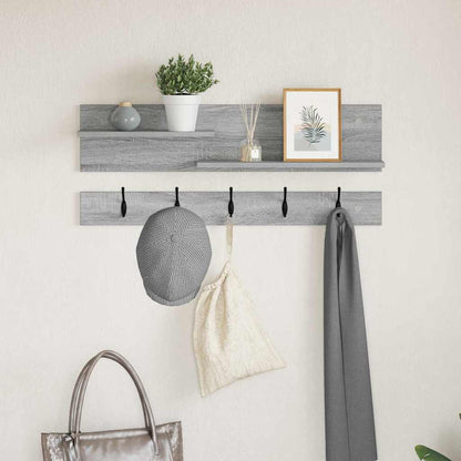 Wall-Mounted Coat Rack Wall-Mounted Grey Sonoma 90 x 15 x 36 cm