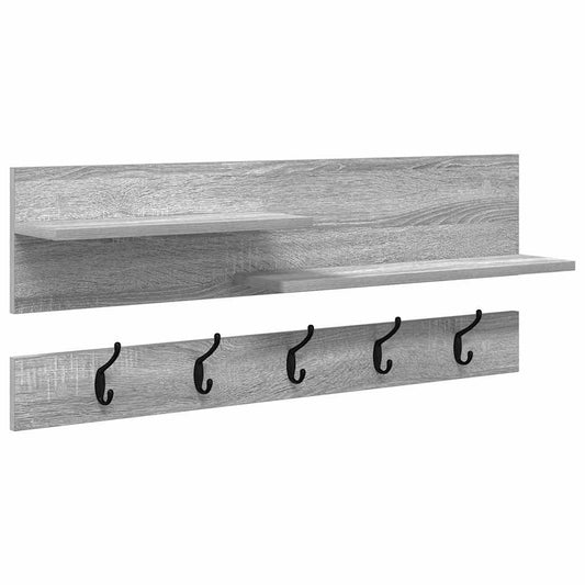 Wall-Mounted Coat Rack Wall-Mounted Grey Sonoma 90 x 15 x 36 cm