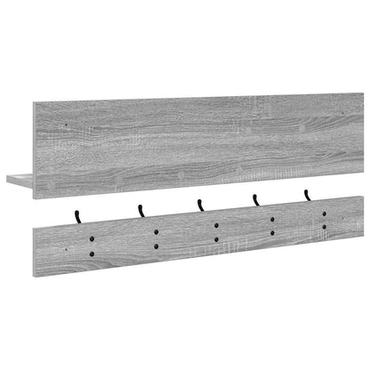Wall-Mounted Coat Rack Wall-Mounted Grey Sonoma 90 x 15 x 36 cm