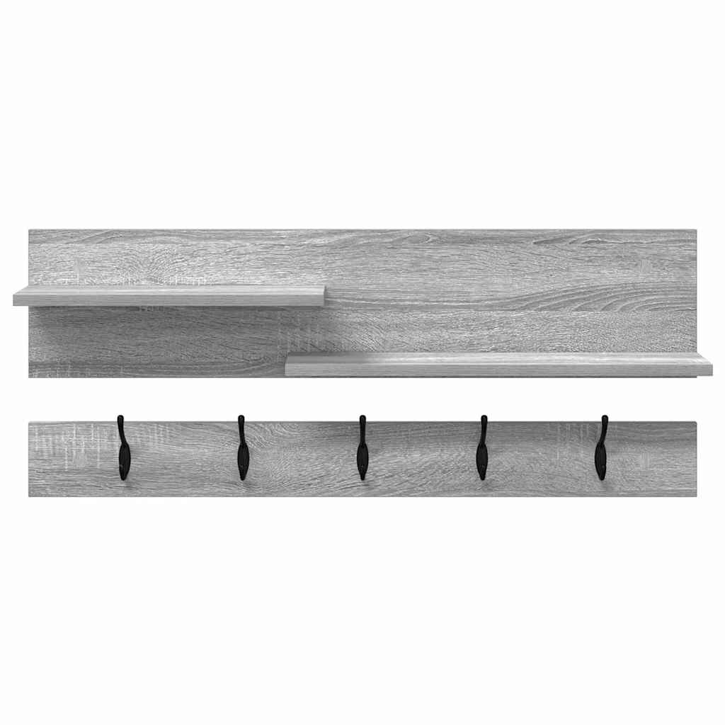 Wall-Mounted Coat Rack Wall-Mounted Grey Sonoma 90 x 15 x 36 cm