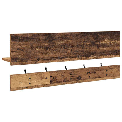 Wall-Mounted Coat Rack Old Wood 90 x 15 x 36 cm Engineered wood