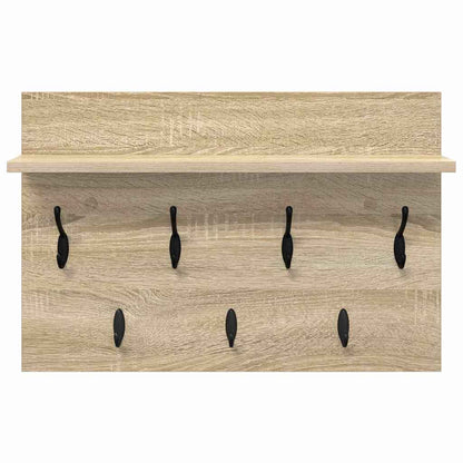 Wall-Mounted Coat Rack Wall-Mounted Sonoma Oak 60 x 40 x 12 cm