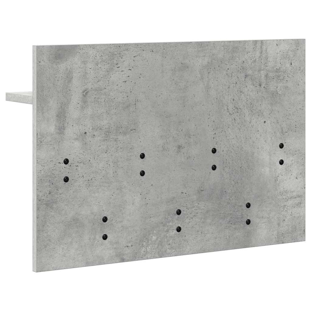 Wall-Mounted Coat Rack Wall-Mounted Concrete Grey