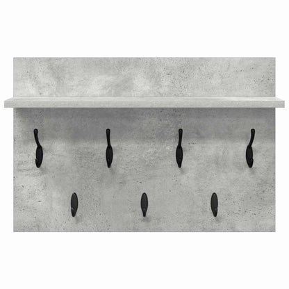 Wall-Mounted Coat Rack Wall-Mounted Concrete Grey