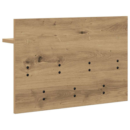 Wall-Mounted Coat Rack with Shelf Artisan Oak 60 x 40 x 12 cm