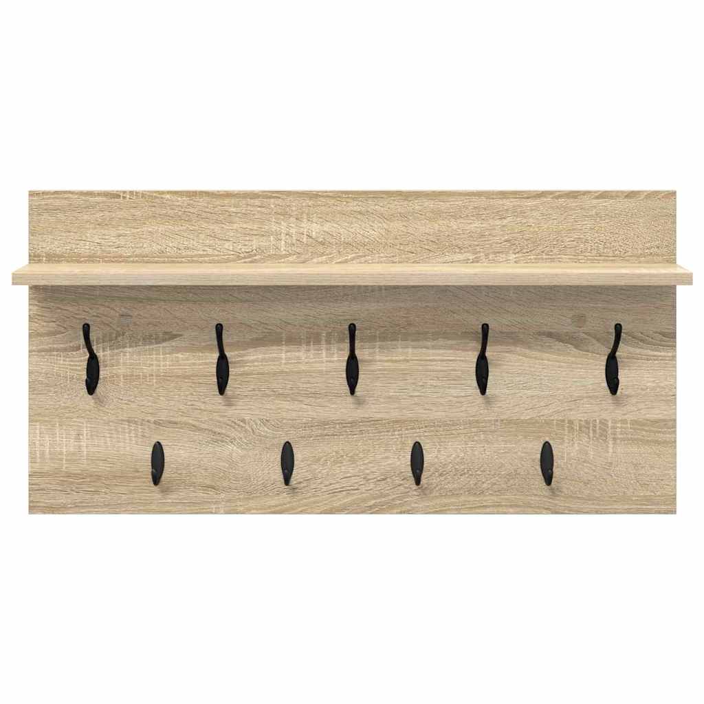 Wall-Mounted Coat Rack Wall-Mounted Sonoma Oak 80 x 40 x 12 cm
