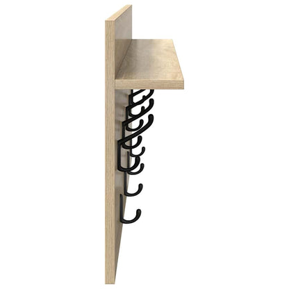 Wall-Mounted Coat Rack Wall-Mounted Sonoma Oak 80 x 40 x 12 cm