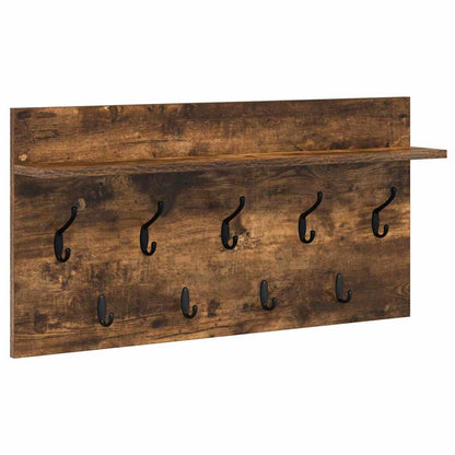 Wall-Mounted Coat Rack Wall-Mounted Smoked Oak 80 x 40 x 12 cm