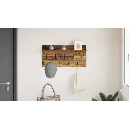 Wall-Mounted Coat Rack Old Wood 80 x 40 x 12 cm Engineered wood