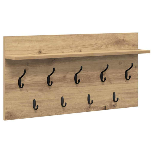 Wall-Mounted Coat Rack Wall-Mounted Artisan Oak 80 x 40 x 12 cm