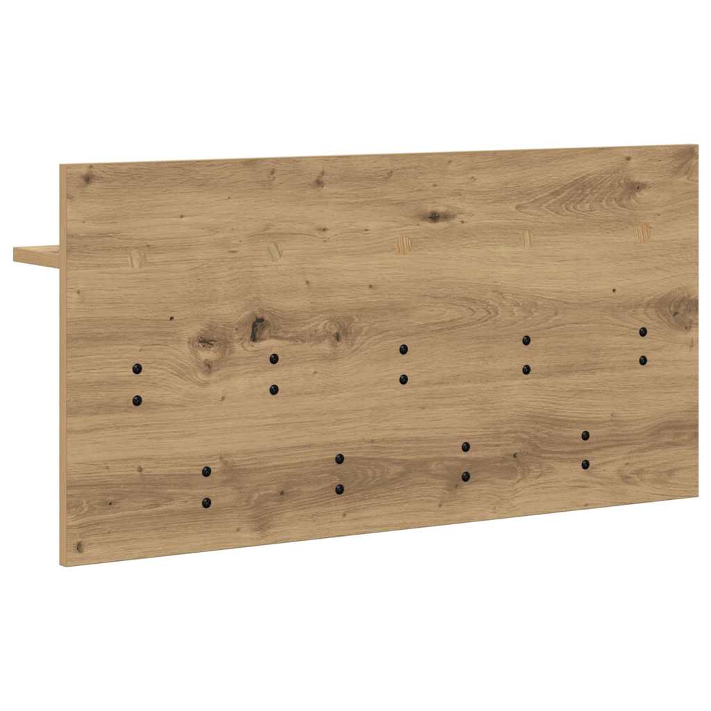 Wall-Mounted Coat Rack with Shelf Artisan Oak 80 x 40 x 12 cm