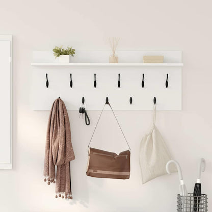 Wall-Mounted Coat Rack Wall-Mounted White 100 x 40 x 12 cm