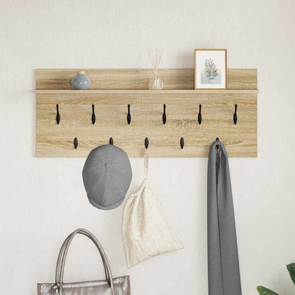 Wall-Mounted Coat Rack Wall-Mounted Sonoma Oak 100 x 40 x 12 cm