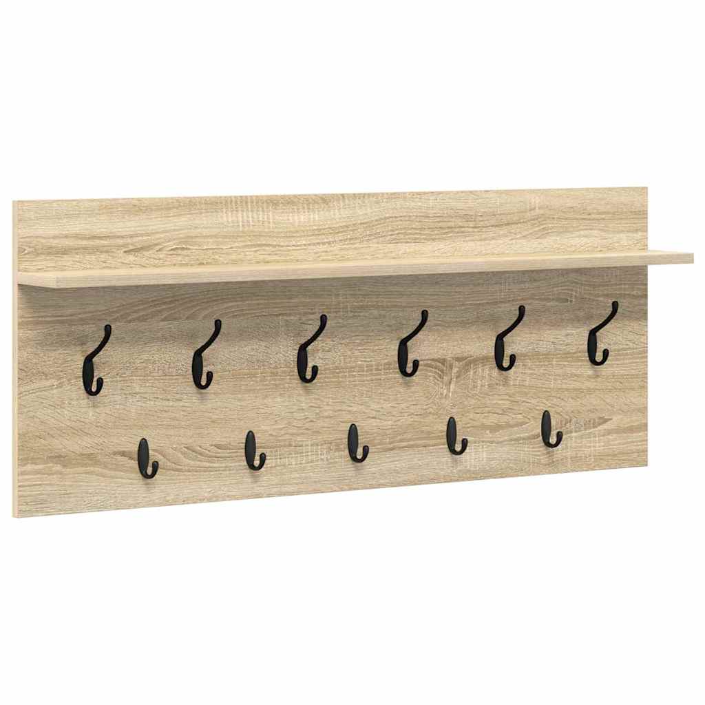 Wall-Mounted Coat Rack Wall-Mounted Sonoma Oak 100 x 40 x 12 cm