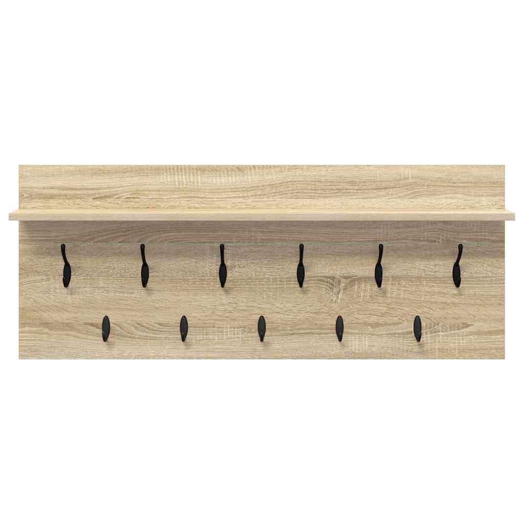 Wall-Mounted Coat Rack Wall-Mounted Sonoma Oak 100 x 40 x 12 cm