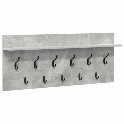 Wall-Mounted Coat Rack Wall-Mounted Concrete Grey