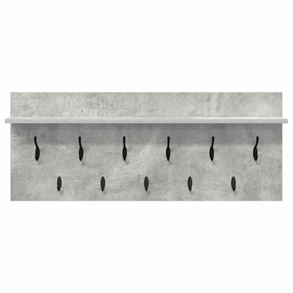 Wall-Mounted Coat Rack Wall-Mounted Concrete Grey