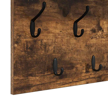 Wall-Mounted Coat Rack Wall-Mounted Smoked Oak 100 x 40 x 12 cm