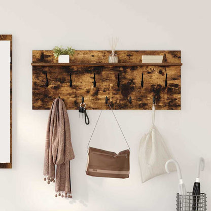 Wall-Mounted Coat Rack Wall-Mounted Smoked Oak 100 x 40 x 12 cm