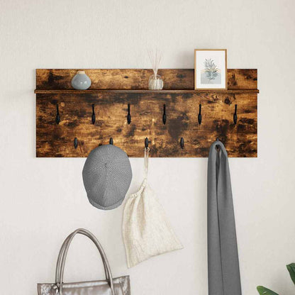 Wall-Mounted Coat Rack Wall-Mounted Smoked Oak 100 x 40 x 12 cm