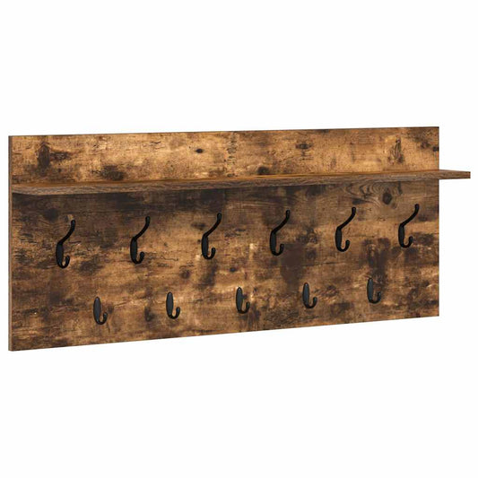 Wall-Mounted Coat Rack Wall-Mounted Smoked Oak 100 x 40 x 12 cm