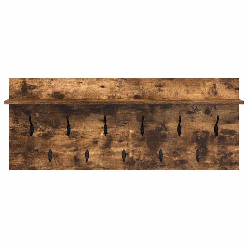 Wall-Mounted Coat Rack Wall-Mounted Smoked Oak 100 x 40 x 12 cm