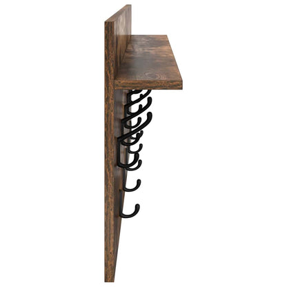 Wall-Mounted Coat Rack Wall-Mounted Smoked Oak 100 x 40 x 12 cm