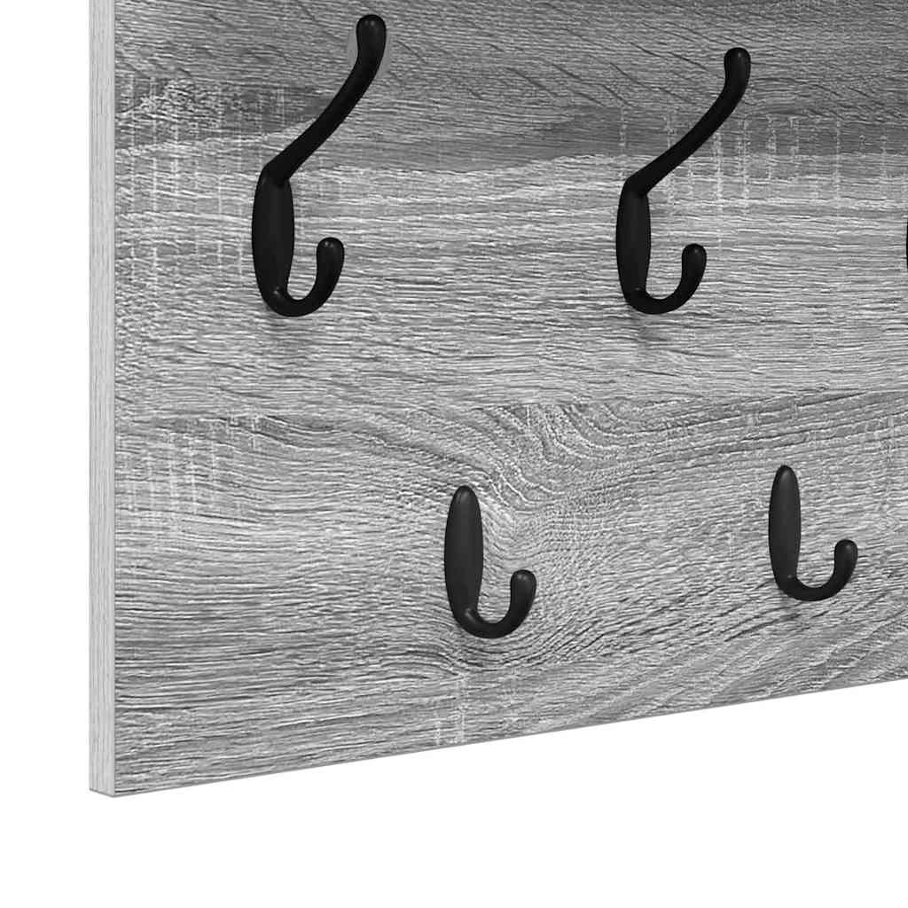 Wall-Mounted Coat Rack Wall-Mounted Grey Sonoma Engineered wood