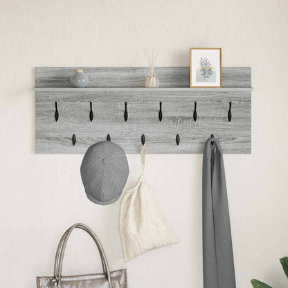 Wall-Mounted Coat Rack Wall-Mounted Grey Sonoma Engineered wood