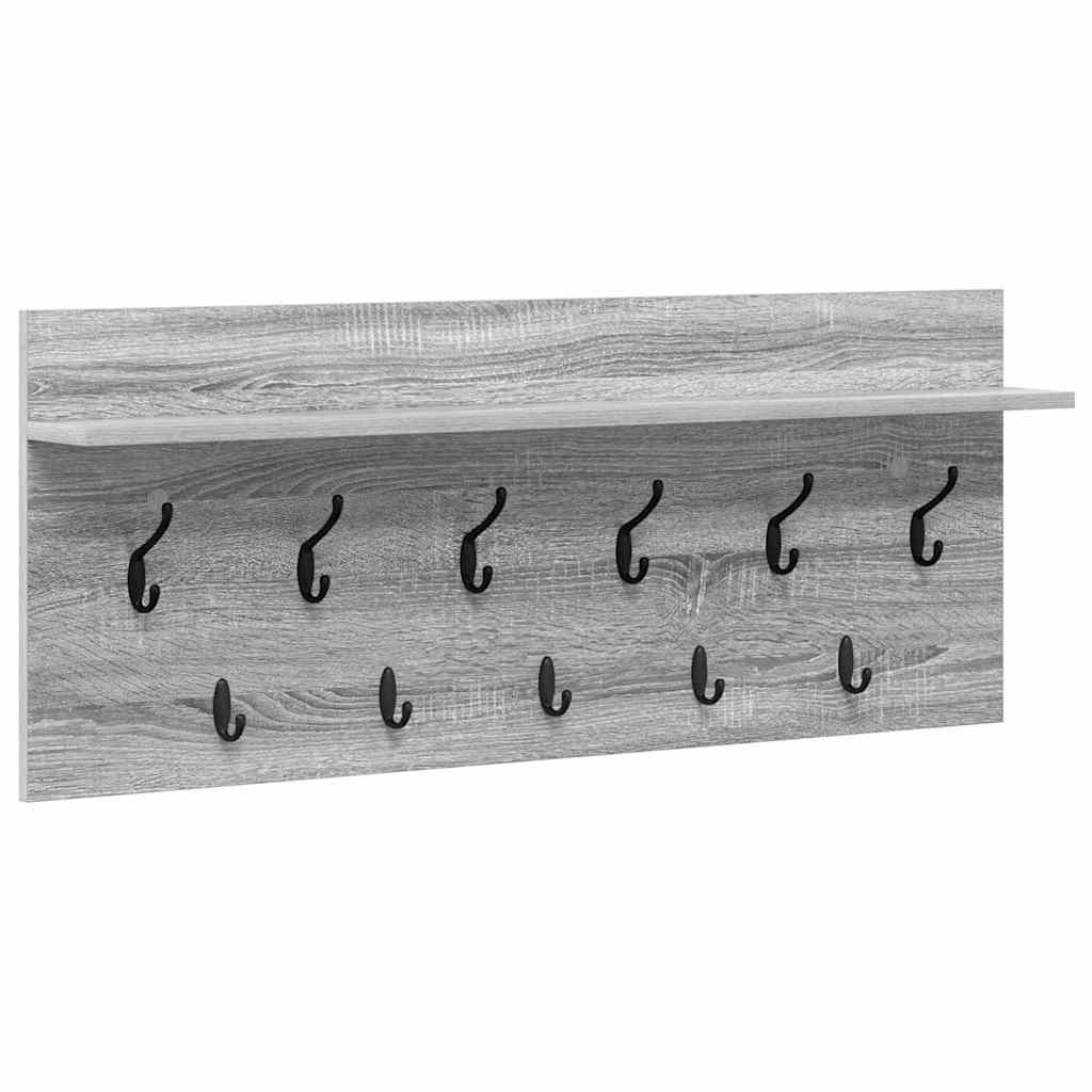 Wall-Mounted Coat Rack Wall-Mounted Grey Sonoma Engineered wood