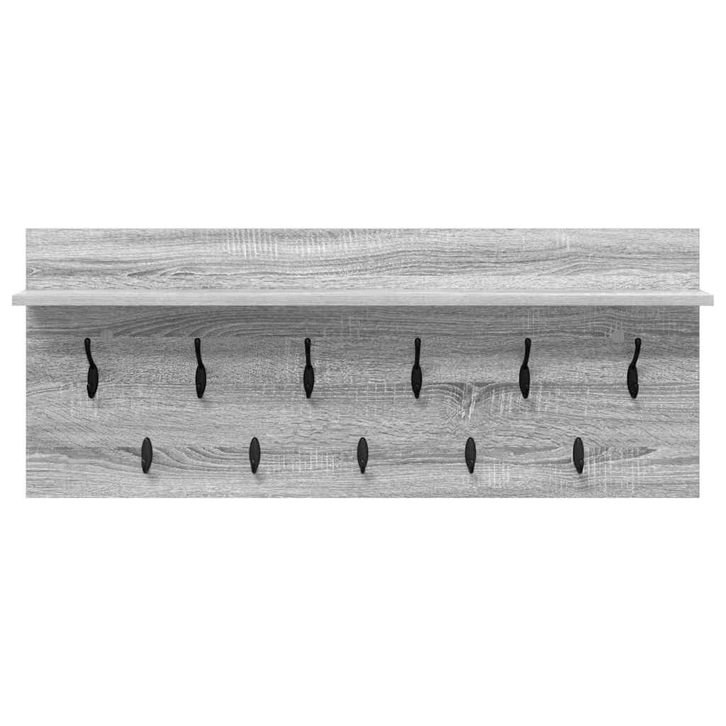 Wall-Mounted Coat Rack Wall-Mounted Grey Sonoma Engineered wood