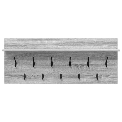 Wall-Mounted Coat Rack Wall-Mounted Grey Sonoma Engineered wood