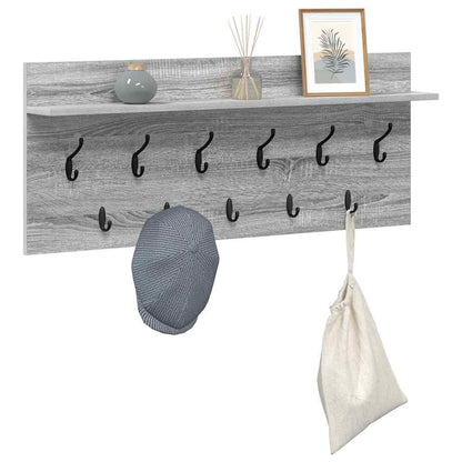 Wall-Mounted Coat Rack Wall-Mounted Grey Sonoma Engineered wood