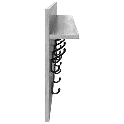 Wall-Mounted Coat Rack Wall-Mounted Grey Sonoma Engineered wood