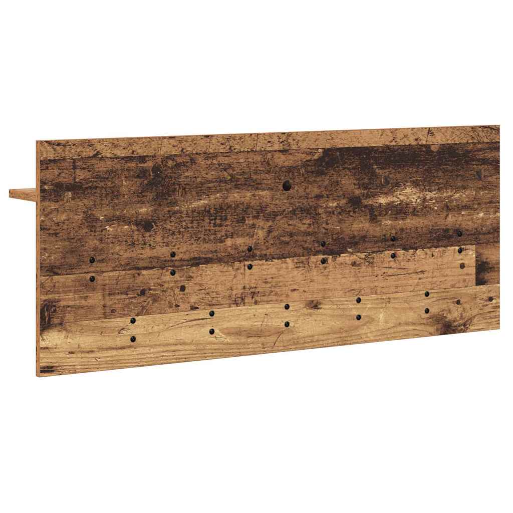 Wall-Mounted Coat Rack with Shelf Old Wood 100 x 40 x 12 cm