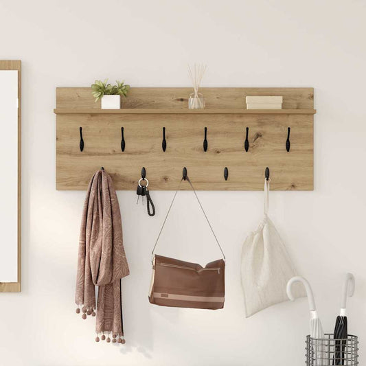 Wall-Mounted Coat Rack Wall-Mounted Artisan Oak Engineered wood