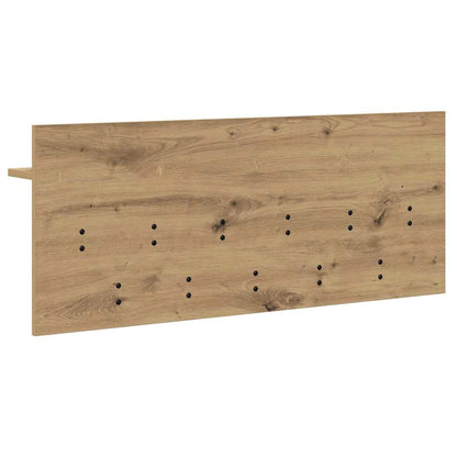 Wall-Mounted Coat Rack with Shelf Artisan Oak 100 x 40 x 12 cm