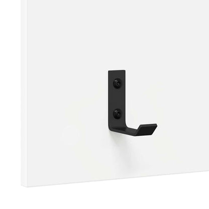 Wall-Mounted Coat Rack Wall-Mounted White 40 x 10 x 90 cm